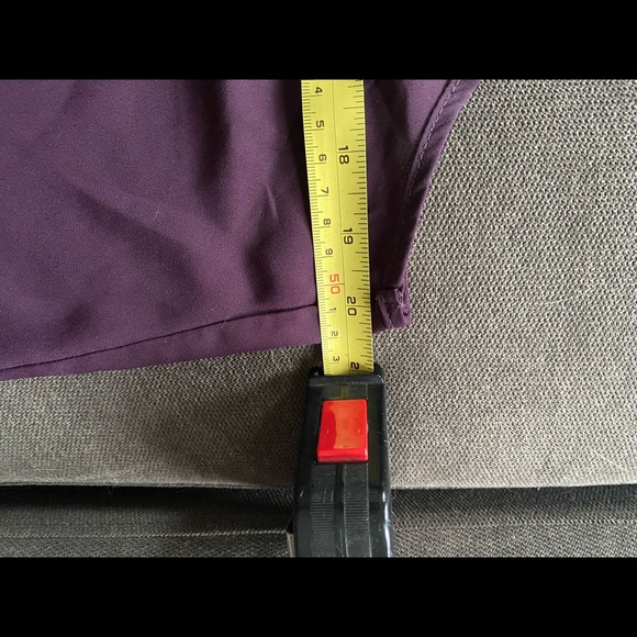 Garage - Plum Sheer Button Down Blouse - Picture 12 of 12